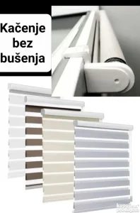 ZEBRA zavese Mini sistemi, kačenje bez bušenja rolo