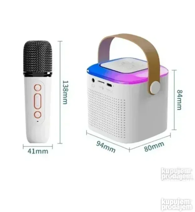mini karaoke zvucnik i mikrofon