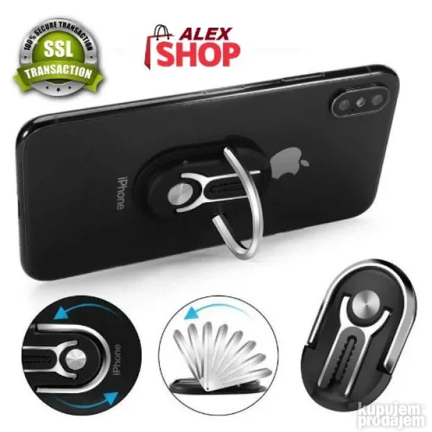 3u1 držač RING + stalak za telefon + auto nosač