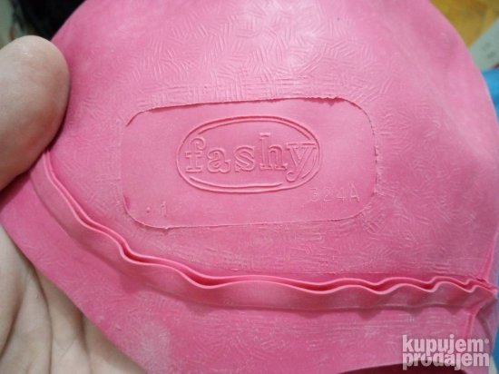 fashy roze silikonska gumena kapa za plivanje