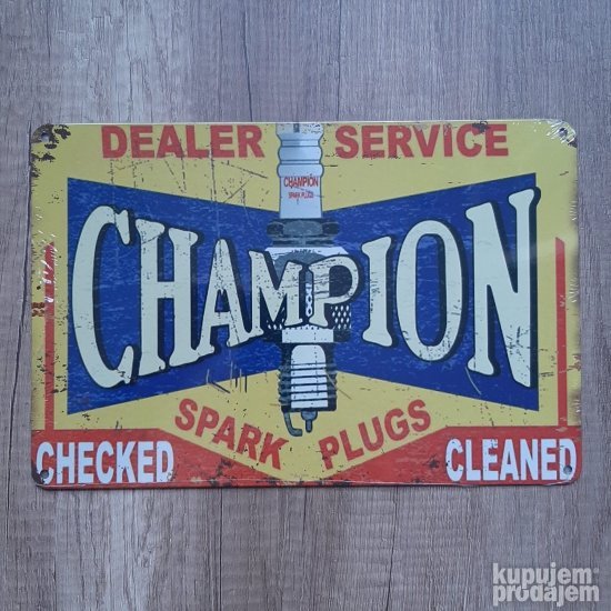 Metalna tabla CHAMPION sp. PLUGS