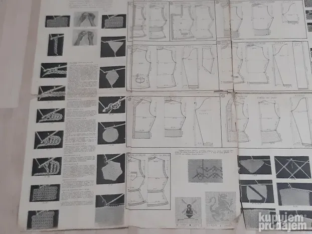 Prastari casopis UKUS iz 1950.te za rucni rad pletenje modu