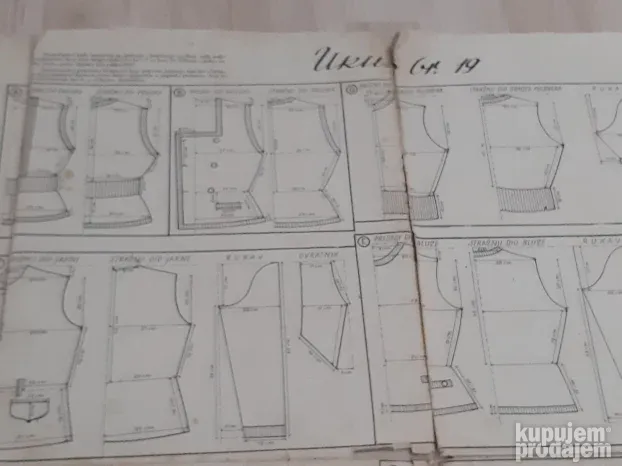 Prastari casopis UKUS iz 1950.te za rucni rad pletenje modu