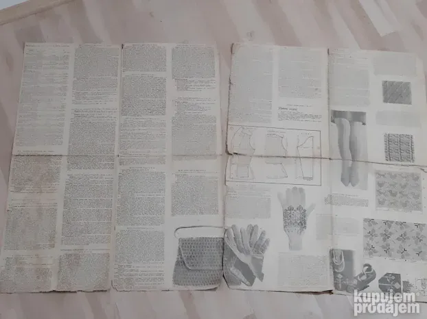 Prastari casopis UKUS iz 1950.te za rucni rad pletenje modu