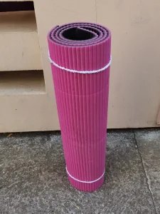 Prostirka za vezbanje 150x70cm Roze-Siva