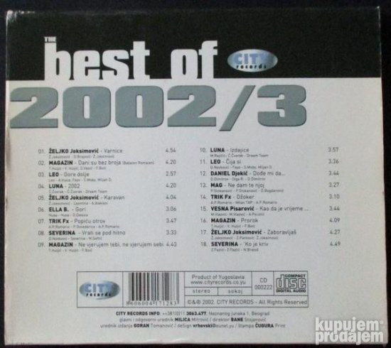 Razni Izvodjaci-The Best Of 2002/3 CD (2002)