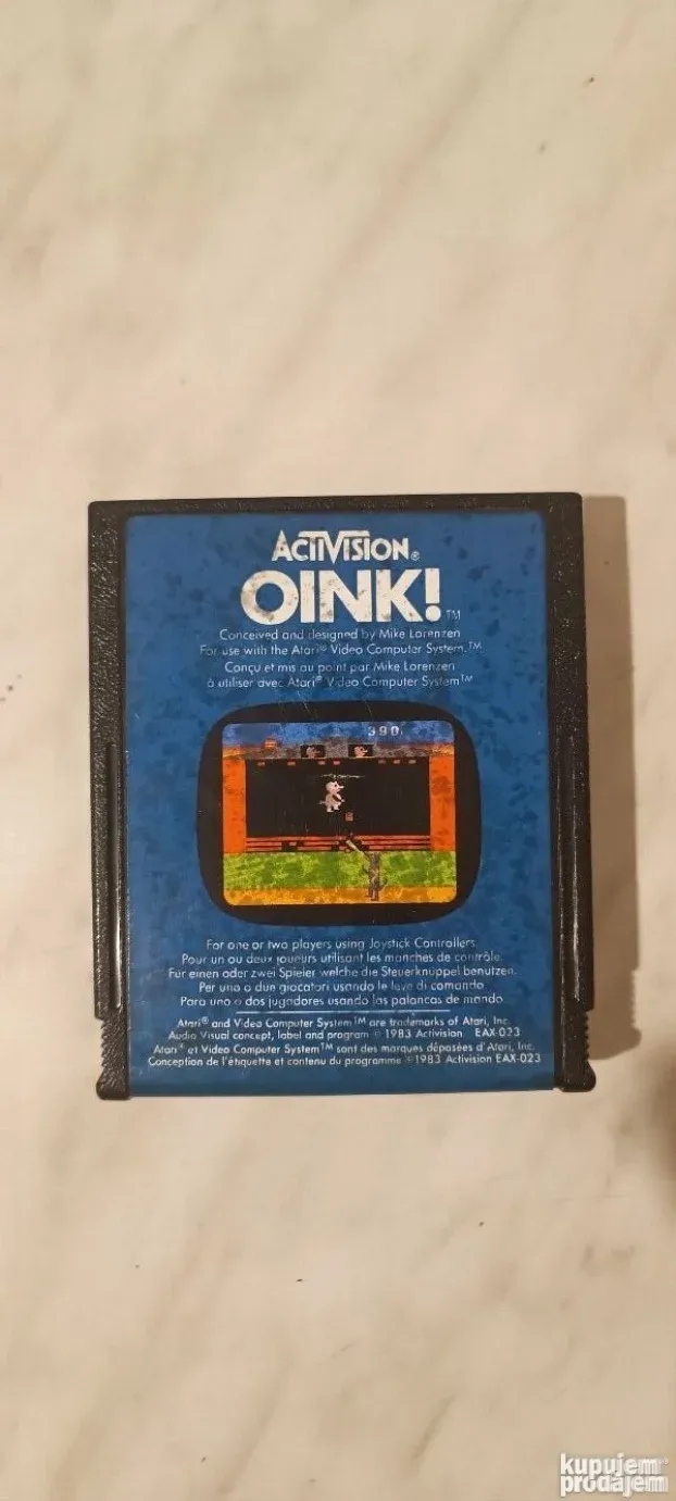 Atari Activision OINK! I Q bert Igre RETKO