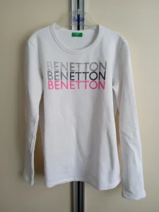 Dukserica decja Benetton bela 8-9y