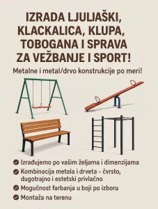 Izrada metalnih Klackalica Ljuljaski Penjalica i Ostalog