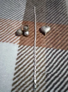 Narukvica,prsten i srce srebro 925