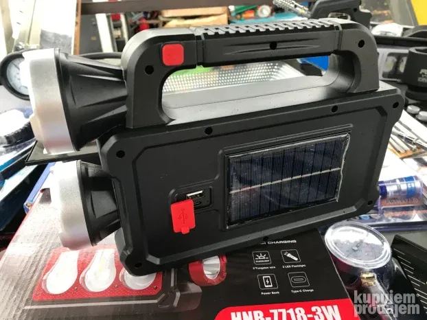 Kombinovana SOLAR litijumska lampa sa punjacem