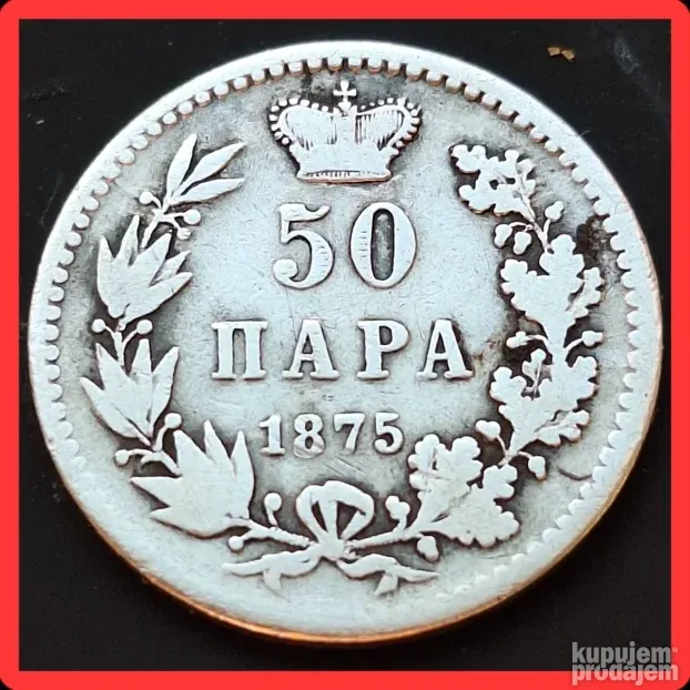 50 Para 1875 Srebro
