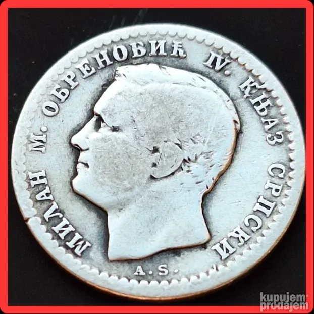 50 Para 1875 Srebro