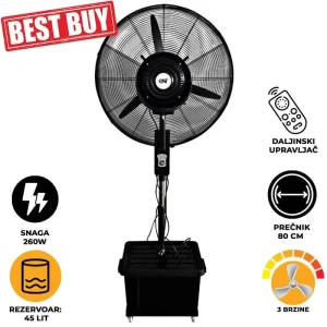 Ventilator sa raspršivačem Uragan ENT 45l - SNIŽENJE