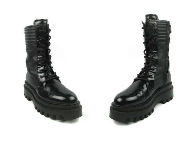 Calvin Klein čizme KOŽA platforma T4291