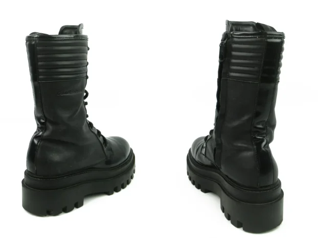 Calvin Klein čizme KOŽA platforma T4291