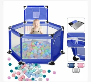 Ograda Za Decu Igraonica Sa Lopticama Pink I Plava