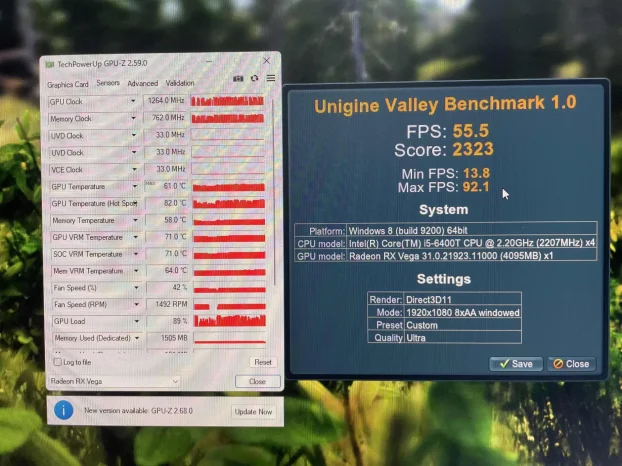 Rx Vega 56 Strix Apez 8gb 2048bit kao gtx 1080