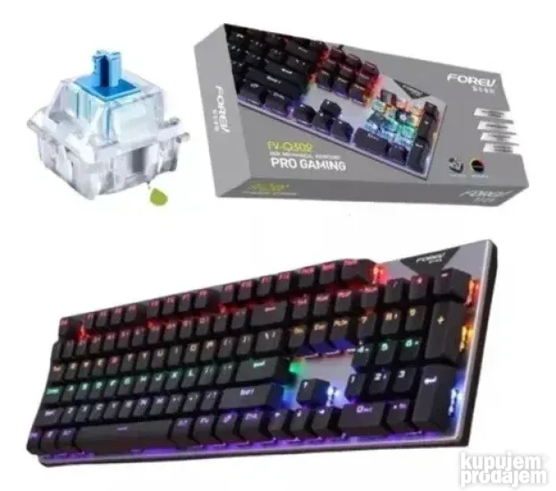 PRO GAMING Mehanička metalna tastatura RGB Forev Q302