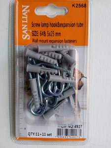 Luster kuke sa tiplovima 5x25mm 5 komada novo