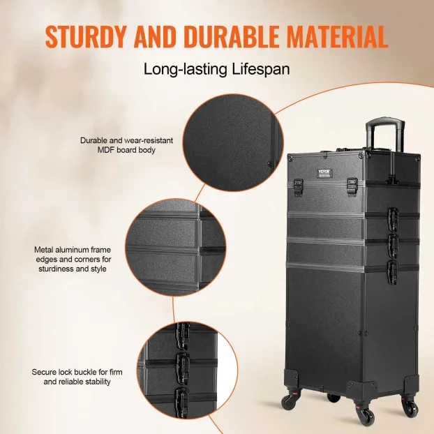 5 u 1 Profesionalna Kozmetička Torba Kofer Za Sminkanje vv