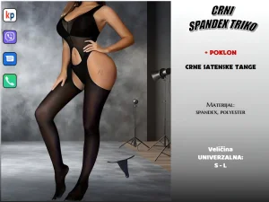 Nema s.xa bez Spandexa - Crni Spandex Triko + Poklon