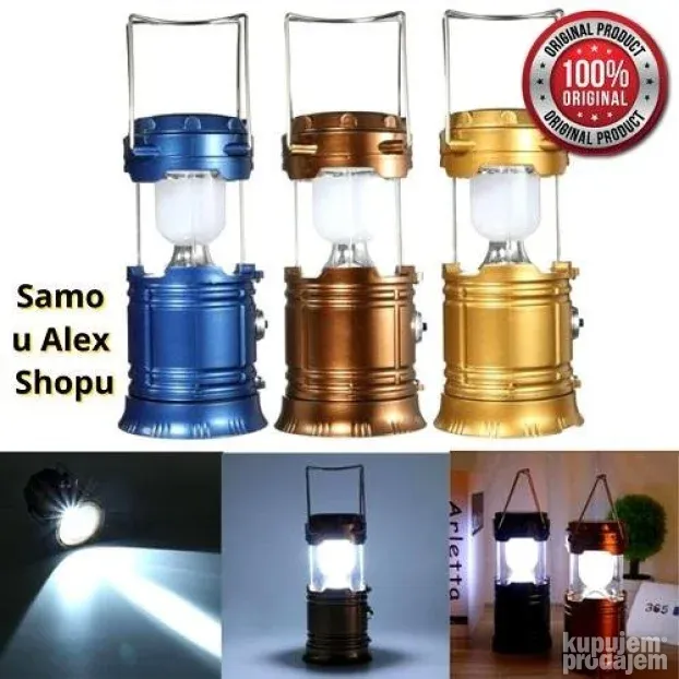 Punjiva lampa 6u1-idealna za bašte i kampovanja