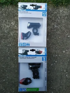 FISCHER prednja i zadnja led lampa punjiva na USB-AKKU