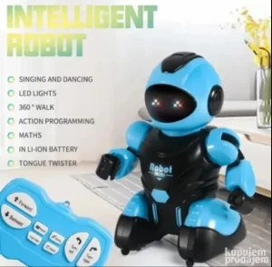 Mini robot žuti na daljinski sa punjenjem