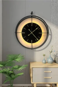 Moderni metalni sat 50cm sa led osvetljenjem novo