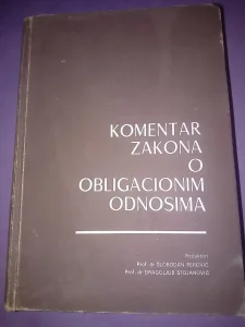 Komentar zakona o obligacionim odnosima, knjiga druga