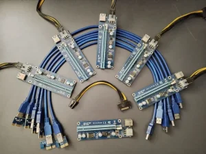 6 x PCI-E Riser 1x to 16x VER 006c - Korišćeni