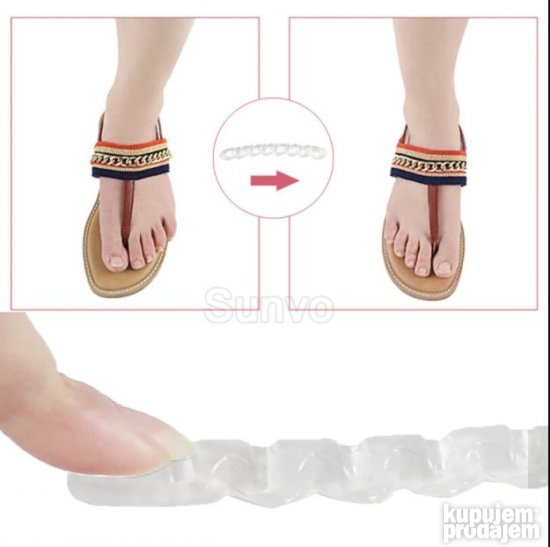 Ulosci silikonski samolepljivi za cipele sandale