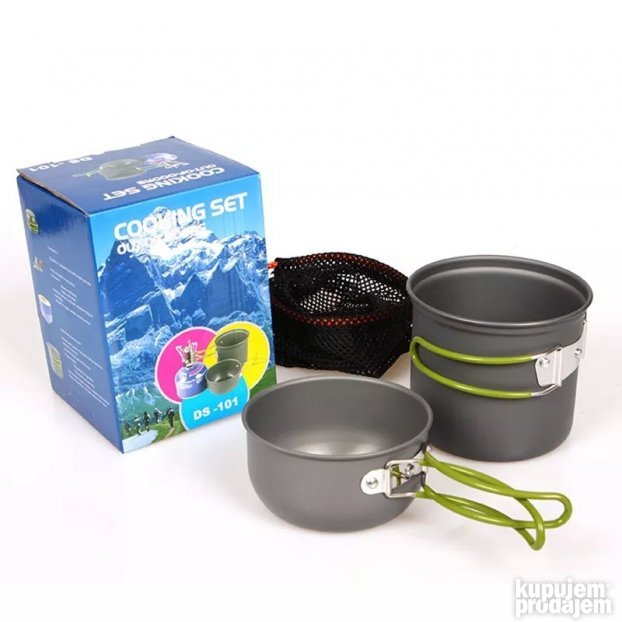 Set za kuvanje hrane u prirodi, kampovanje, pecanje