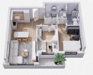 Novo Naselje, 3.0 trosoban, 59.21 m²