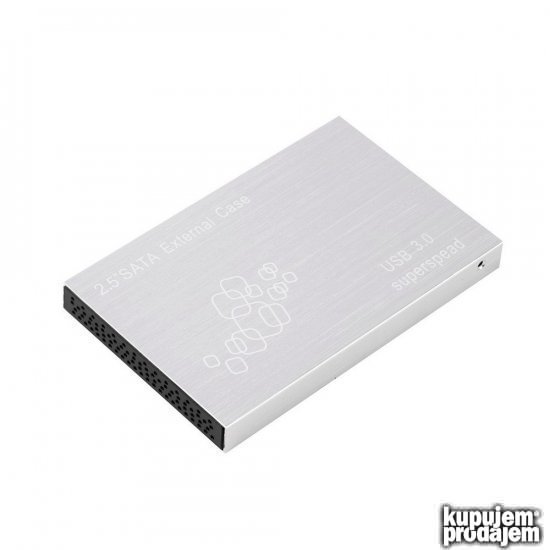 Aluminijumska USB 3.0 Fioka za 2.5" SATA3 HDD SSD, kabl 0.5m