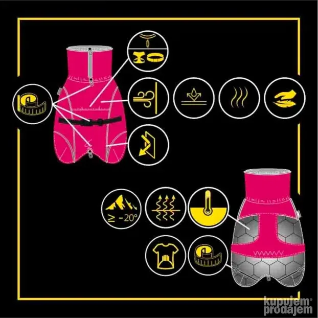 Croci Hiking K2 kabanica, plava, 55 cm