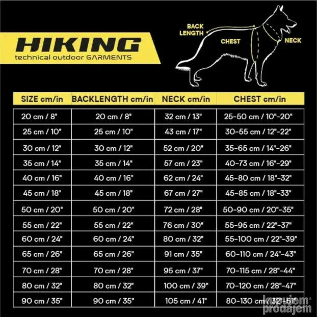 Croci Hiking K2 kabanica, plava, 55 cm