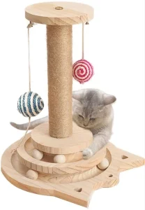 4u1 Drvena velika igracka za macke R2