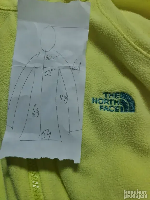 The nort face vel l sa detaljnim merama