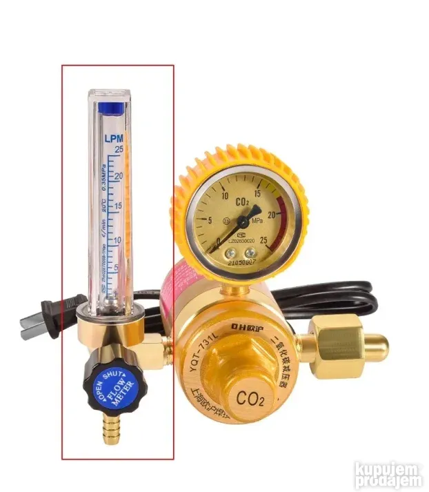 Merac protoka argona / co2