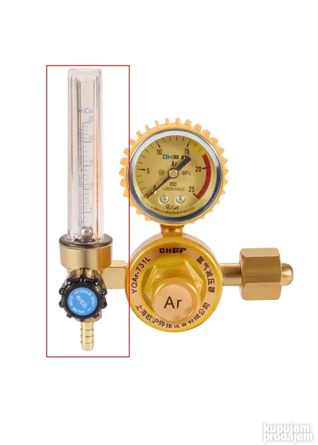 Merac protoka argona / co2