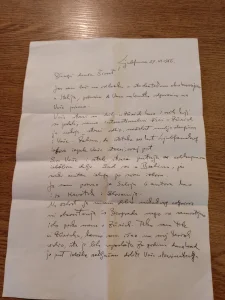 Božidar Jakić pismo