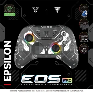 Joypad wireless Fantech WGP15 EOS PRO multiplatform RGB crni