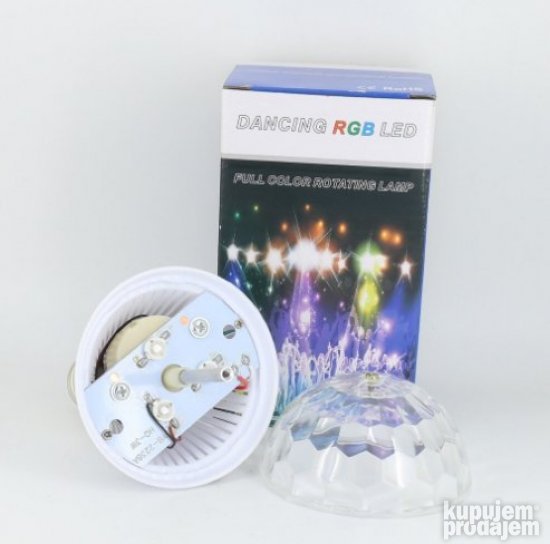 ROTIRAJUĆA Disko RGB LED Sijalica 3w -Disko KUGLA