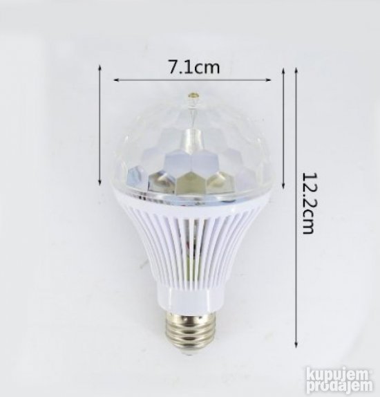 ROTIRAJUĆA Disko RGB LED Sijalica 3w -Disko KUGLA