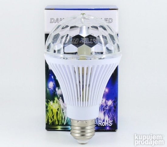 ROTIRAJUĆA Disko RGB LED Sijalica 3w -Disko KUGLA