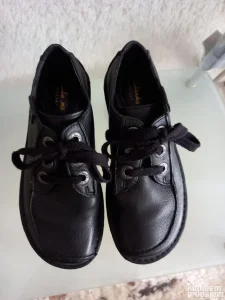 CLARKS CRNE CIPELE za široku nogu PRIRODNA KOŽA vel.35,5
