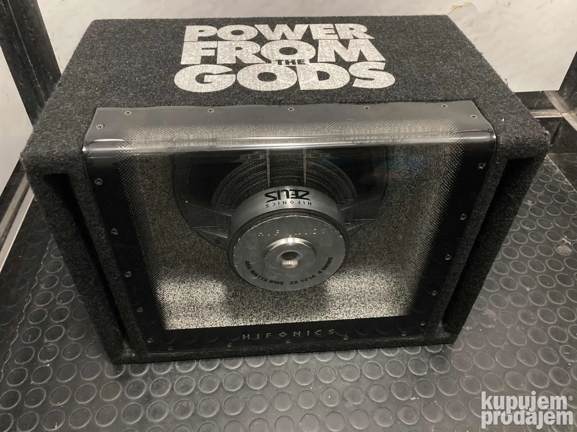 K Subwoofer vufer 12”450w auto POWER FROM GODS Zeus ZX 1214
