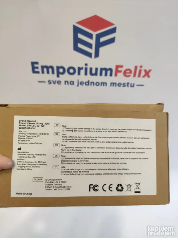 Vodootporne lampe za božićno drvce 400LED sa tajmerom